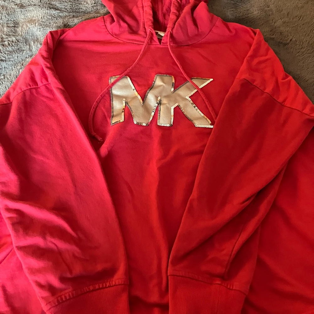 PINK MK Logo Hoodie